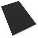 Hiemal receveur de douche 90 x 140 cm r�sine noir aspect ardoise + bonde incluse - salle de bain