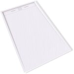 Hiemal receveur de douche 90 x 150 cm rsine blanc aspect ardoise + bonde incluse - salle de bain