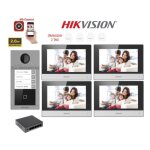 Hik vision video door phone kit four - family villa 4 knock 4 monitor ip poe app Hik vision video door phone kit four - family villa 4 knock 4 monitor ip poe app