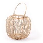 Hilo - lanterne m en bambou tressé à la main - avec verre pour photophore - 26cm - style bohème et ethnique ... Hilo - lanterne m en bambou tressé à la main - avec verre pour photophore - 26cm - style bohème et ethnique ...