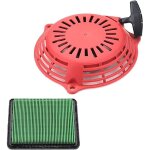 Hippotech gcv160 lanceur � rappel avec 4100265 filtre � air remplacement pour honda gc160 gcv160 gc135 ...