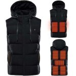 Hiver gilet chauffant v�tement veste chauffant chaud chauff� thermique electrique encapuchonn� d'hiver, ...