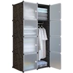 Hoerfuriy - armoire penderie �tag�re de rangement en plastique meuble de rangement portable, armoire ...