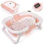 Hoerfuriy - bb baignoire enfants pliable bain sr 3 en 1 0 - 6 ans avec pieds portable avec filet de ...