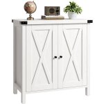 Buffet de cuisine avec placard 2 porte, 76x40x80cm, meuble de rangement pour salle � manger, �tag�re ...