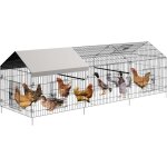 Hoerfuriy - enclos poulailler parc grillag acier galvanis cage parc enclos pour animaux 3. 3x1x1m