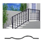 Garde - corps balcon franais - 82 x 2. 5 x 0. 25cm - lot de 50, noir - appui rambarde balustrade grille ...