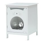 Maison pour chat, bac  litire, armoire pour chat pour bacs  litire et petits chats, toilettes pour ...