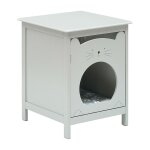 Maison pour chat, bac � liti�re, armoire pour chat pour bacs � liti�re et petits chats, toilettes pour ...