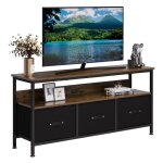 Hoerfuriy - meuble tv meuble tv pour tlviseurs jusqu' 55 pouces, buffet en bois