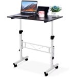 Hoerfuriy - petit bureau debout rglable en hauteur, bureau portable  roulettes pour tapis de marche, ...