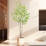 Hoerfuriy - plantes artificielles grand arbre ficus artificiel avec feuilles lisses et brillantes, arbre ...
