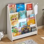 Hofuton biblioth�que pour enfant, �tag�re � livres, �tag�re de rangement jouets pour enfants � 4 niveaux, ...