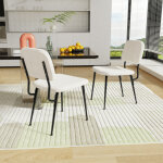 Hofuton chaise de salle � manger, lot de 2, chaise de cuisine avec dossier ind�pendant, chaise rembourr�e ...