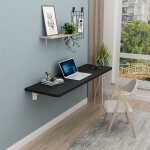 Hofuton table murale rabattable table de cuisine table d'ordinateur agglomr 6030cm noir