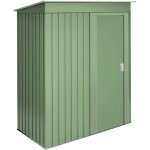 Hoggar - armoire de rangement ext�rieur 1, 39m2 neat green - 162x86x181cm - porte coulissante - toit ...
