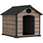 Hoggar ? niche pour chiens ext�rieur oak o10 ? 102x115x100 cm ? sol inclus ? 2 a�rateurs de ventilation ...