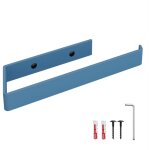 Holzbrink - porte sopalin bleu 244x72 mm porte serviette mural pour salle de bain, cuisine, toilette ...
