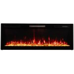 Homavo chemine lectrique, 1000 / 2000w, flamme 3d, encastrable, tlcommande, minuterie, scutit surchauffe ...