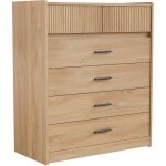 Homavo - commode 6 tiroirs ch�ne clair dg1