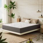 Homavo - matelas 140x200cm, ressorts ensach�s, 22cm, 7 zones, certifi� oeko - tex, duret� �quilibr�e