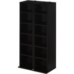 Homcom - lot de 2 tagres colonnes rangement max. 204 cd noir