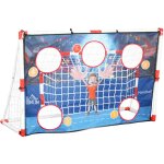 Cage de handball enfant 5 zones cibles - balle, pompe, piquets inclus - blanc rouge Cage de handball enfant 5 zones cibles - balle, pompe, piquets inclus - blanc rouge
