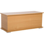 Homcom - coffre malle de rangement coffre à jouets dim. 100l x 40l x 40h cm panneaux particules bois ... Homcom - coffre malle de rangement coffre à jouets dim. 100l x 40l x 40h cm panneaux particules bois ...