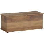 Homcom - coffre malle de rangement coffre  jouets dim. 100l x 40l x 40h cm panneaux particules bois ...