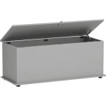 Coffre malle de rangement coffre  jouets dim. 100l x 40l x 40h cm panneaux particules gris