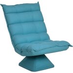 Homcom - fauteuil relax grand confort pivotant inclinaison réglable 5 niv. épais garnissage mousse haute ... Homcom - fauteuil relax grand confort pivotant inclinaison réglable 5 niv. épais garnissage mousse haute ...