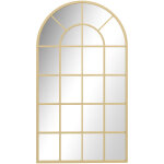 Homcom - miroir - m�tal - 110x65x2. 5cm - dor�