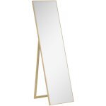 Homcom - miroir sur pied rectangulaire dim. 40l x 47l x 147h cm mdf aspect bois de ch�ne clair