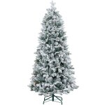 Homcom - sapin de noël artificiel h. 180 cm 1489 branches enneigées 33 pommes de pin métal pvc pe vert ... Homcom - sapin de noël artificiel h. 180 cm 1489 branches enneigées 33 pommes de pin métal pvc pe vert ...