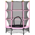 Homcom - trampoline de jardin enfants ø 1, 40 x 1, 90h m filet de sécurité porte zipée couvre - ressorts ... Homcom - trampoline de jardin enfants ø 1, 40 x 1, 90h m filet de sécurité porte zipée couvre - ressorts ...