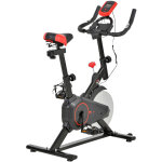 Homcom - vlo d'appartement avec cran lcd multifonctions vlo biking cardio training selle et guidon ...