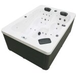 Home deluxe - jacuzzi d'extrieur avec escalier et couverture thermique sunset - 220 x 156 cm pour 3 ...