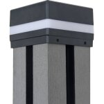 Home deluxe - couverture de poteau avec �clairage solaire led rano - quantit� : 6