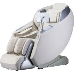 Home deluxe fauteuil de massage alvina avec rembourrage en tissu premium - beige