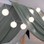 Home deluxe - guirlande lumineuse led avec boule de coton nino