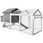 Home deluxe - poulailler en bois fera - 224 x 107 cm