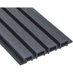 Home deluxe - rev�tement de fa�ade en wpc duvar couleur : anthracite, taille : 2 m�