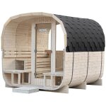 Home deluxe - sauna de jardin hygge deluxe - dimensions : env. 230 cm x 220 cm Home deluxe - sauna de jardin hygge deluxe - dimensions : env. 230 cm x 220 cm
