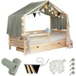 Home deluxe - set de dcoration pour lit d'enfant velindo couleur : kaki