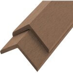 Home deluxe - wpc plinthe de finition finea - 110 x 4, 5 cm set de 10 - teck