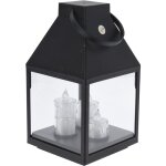 Home styling - lanterne avec trois bougies led, 25 cm
