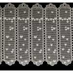 Homemaison - brise bise en macram� au style romantique ecru 60x120 cm