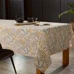 Homemaison - nappe enduite au look nature naturel 160x200 cm Homemaison - nappe enduite au look nature naturel 160x200 cm
