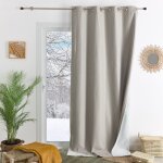 Rideau thermique occultant 100% doublure polaire sable 140x260 cm Rideau thermique occultant 100% doublure polaire sable 140x260 cm