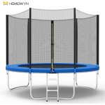 Homemiyn - 10ft trampoline ext�rieur renforc�e 305cm pour enfant adulte avec echelle filet de s�curit� ...